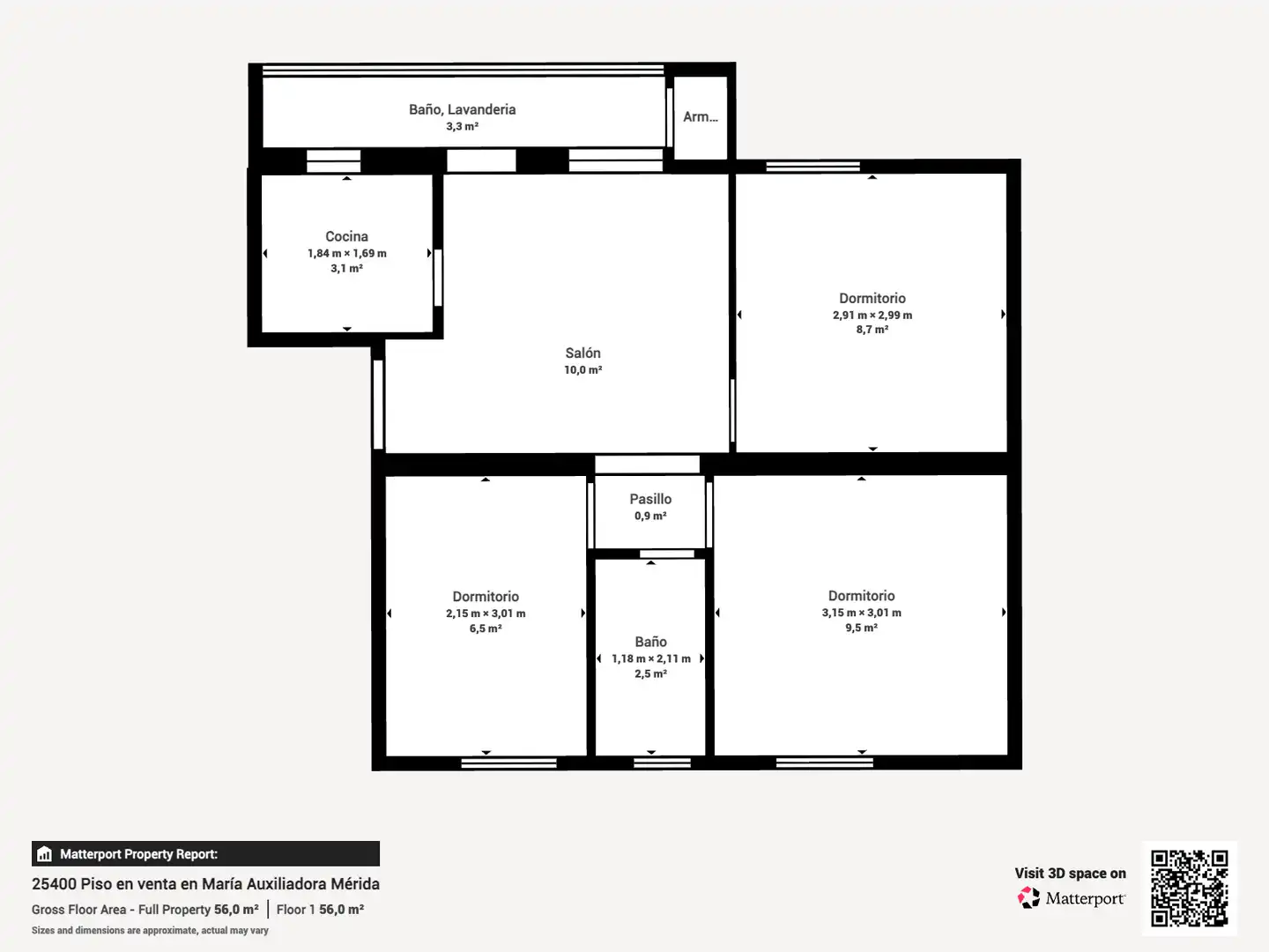 Wohnung zum Verkauf in Mérida mit Balkon