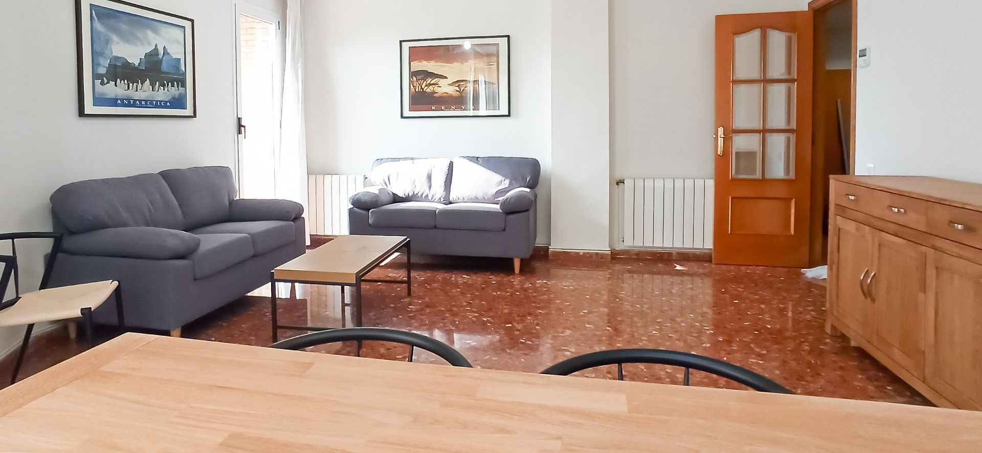 Sala d'estar de Pis de lloguer en  Valencia Capital amb Aire condicionat, Calefacció i Terrassa