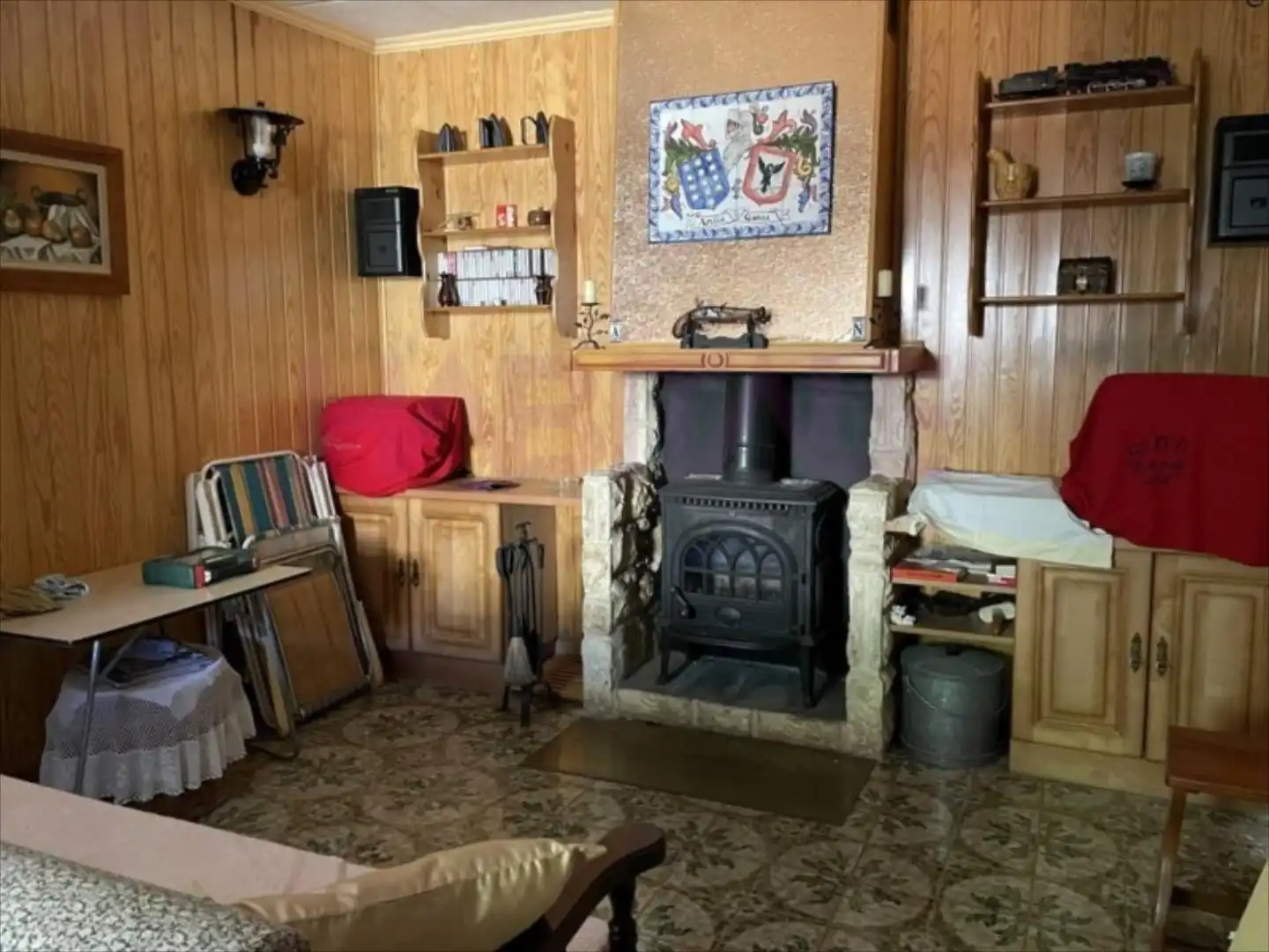 Sala de estar de Casa o chalet en venta en Uncastillo con Terraza, Trastero y Amueblado
