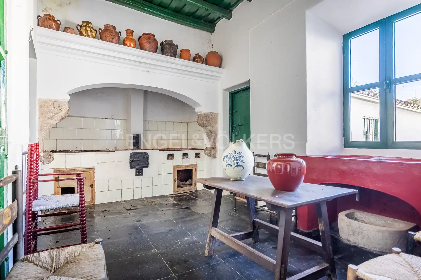Cocina de Casa o chalet en venta en Fuente del Maestre con Calefacción, Jardín privado y Terraza