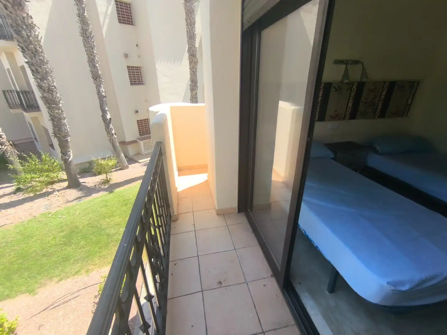 Terrasse von Einfamilien-Reihenhaus zum Verkauf in San Javier mit Heizung, Privatgarten und Schwimmbad