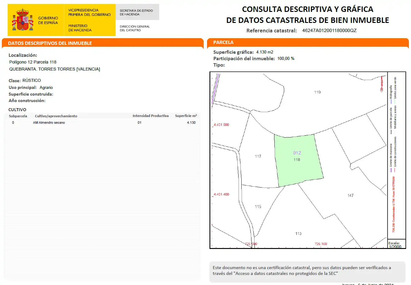 Land for sale in Torres Torres