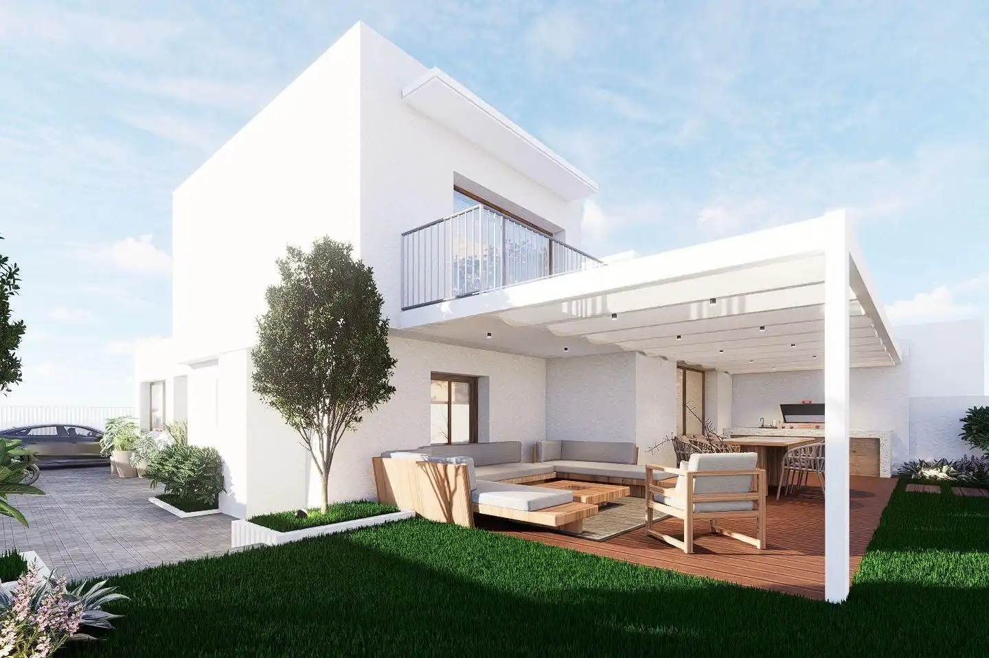 Terraza de Casa adosada en venta en Sant Pere de Ribes con Aire acondicionado, Calefacción y Jardín privado