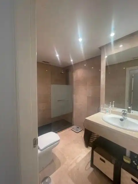Bathroom of Flat for rent in Marbella  with Air Conditioner, Heating and Private garden