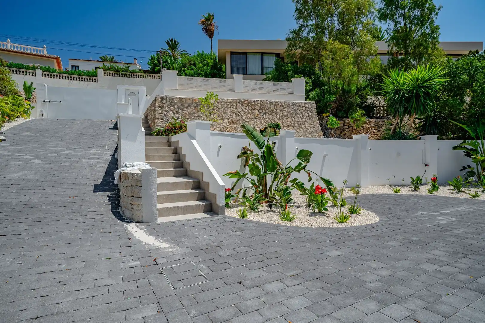 Vista exterior de Casa o chalet en venta en Calpe / Calp con Aire acondicionado, Jardín privado y Terraza