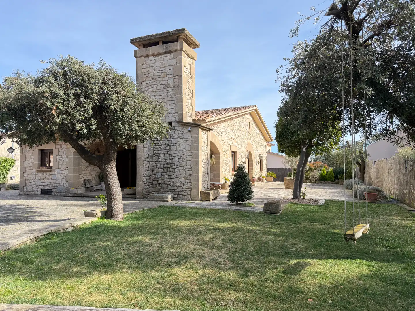 Vista exterior de Finca rústica en venta en Moià con Calefacción, Jardín privado y Parquet
