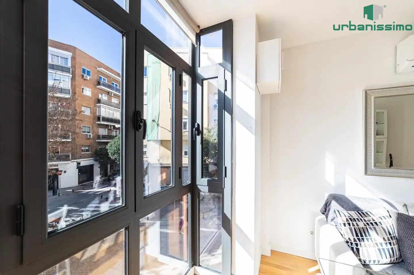 Terrassa de Apartament de lloguer en Madrid amb Aire condicionat, Traster i Moblat