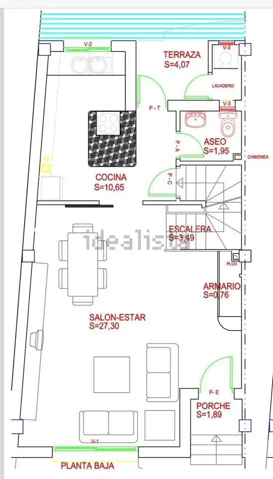 Casa adosada en venta en De Movera, Movera