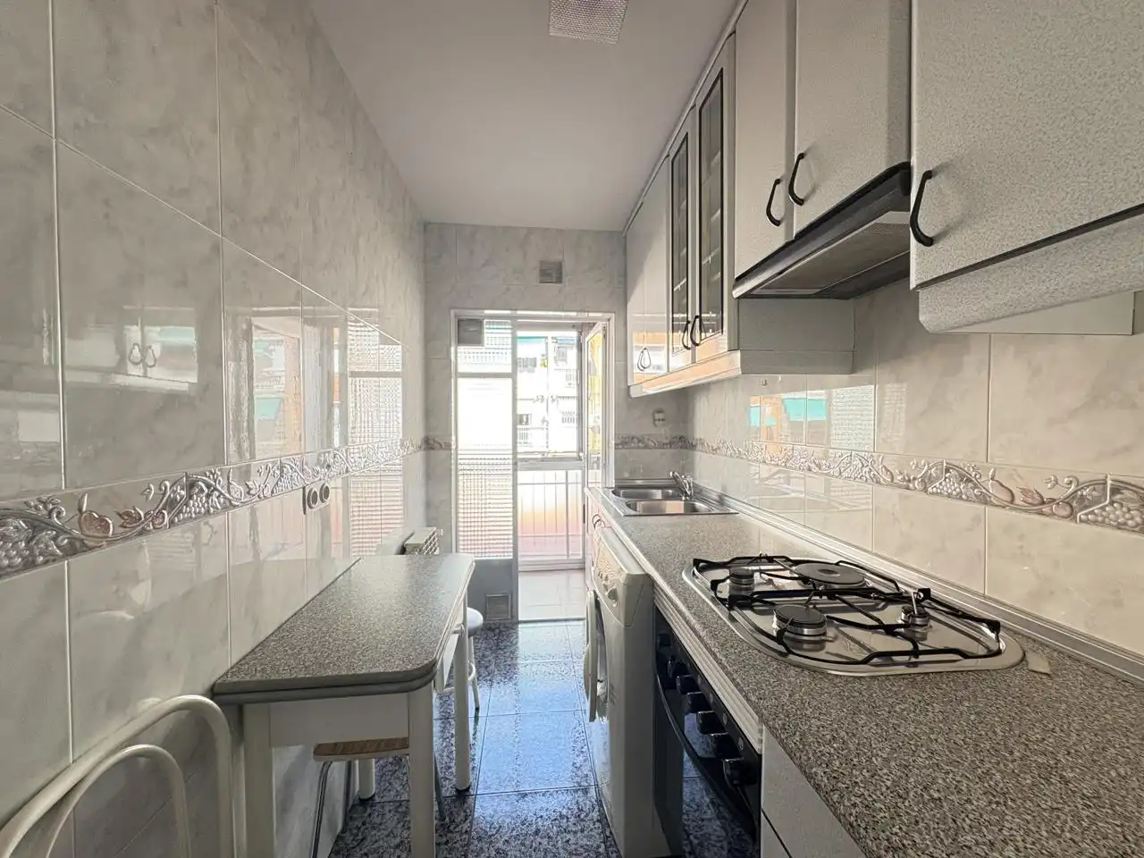 Kitchen of Flat for rent in Madrid  with Heating, Terrace and Furnished
