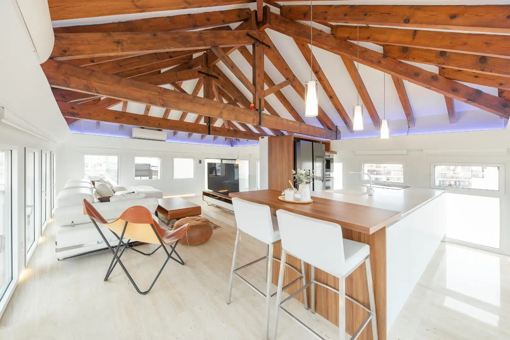 Sala d'estar de Àtic en venda en  Palma de Mallorca amb Aire condicionat, Calefacció i Terrassa