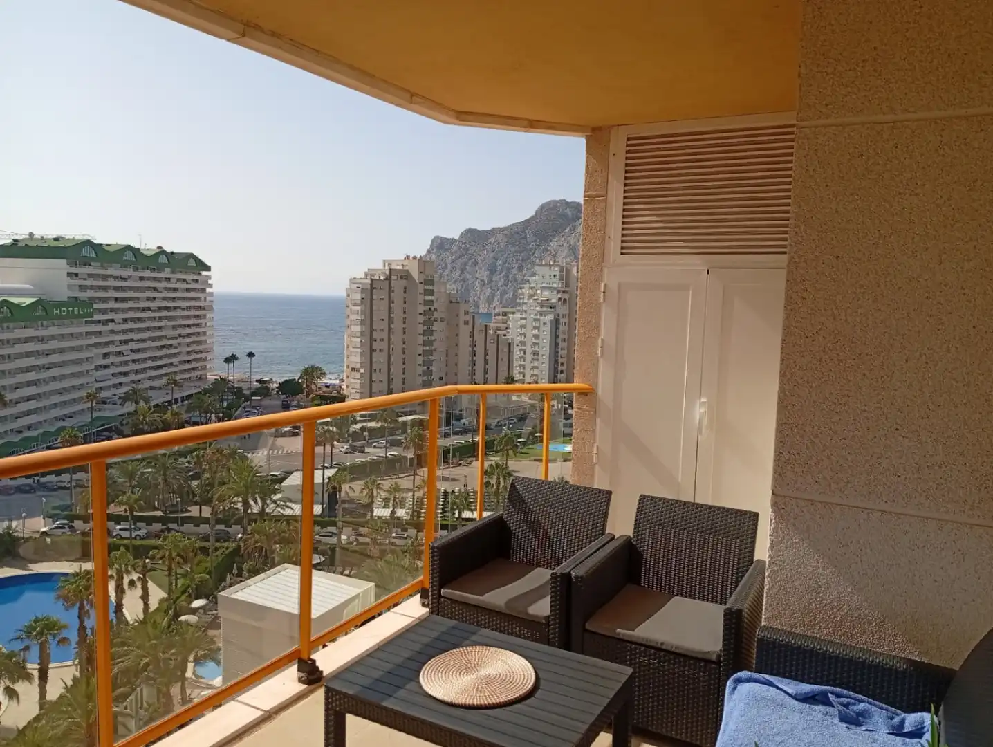 Terraza de Apartamento en venta en Calpe / Calp con Aire acondicionado, Calefacción y Jardín privado