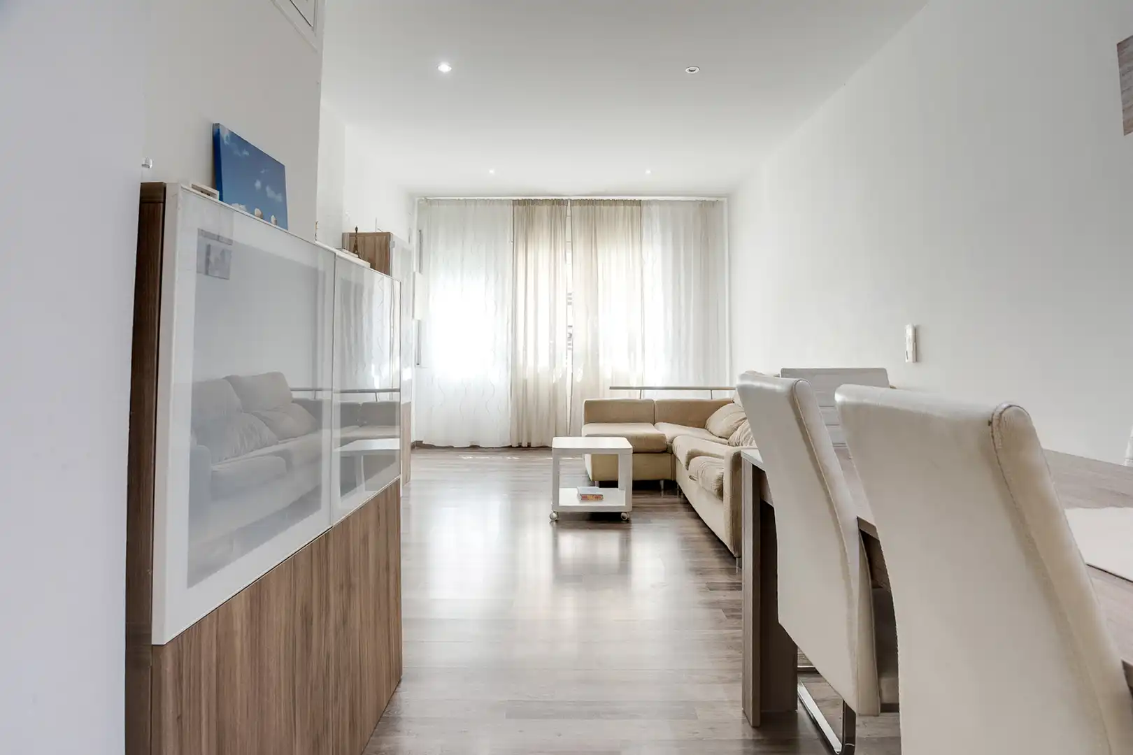 Sala d'estar de Planta baixa en venda en Sant Adrià de Besòs amb Calefacció i Terrassa