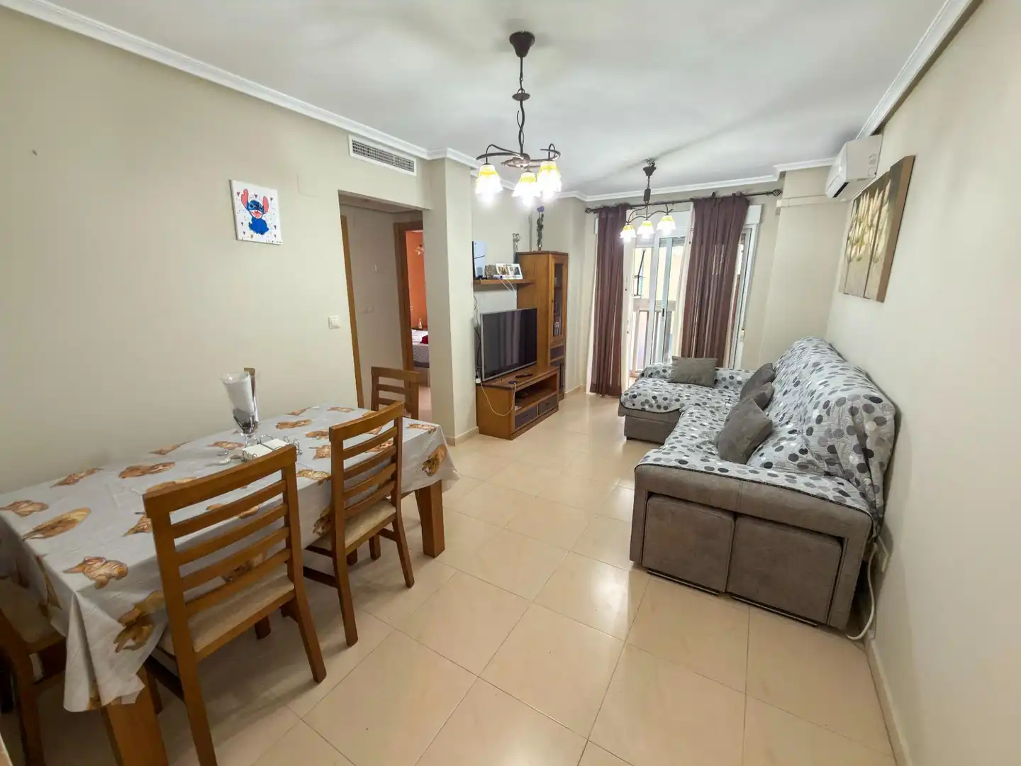 Sala de estar de Piso en venta en Albatera con Aire acondicionado, Amueblado y Balcón