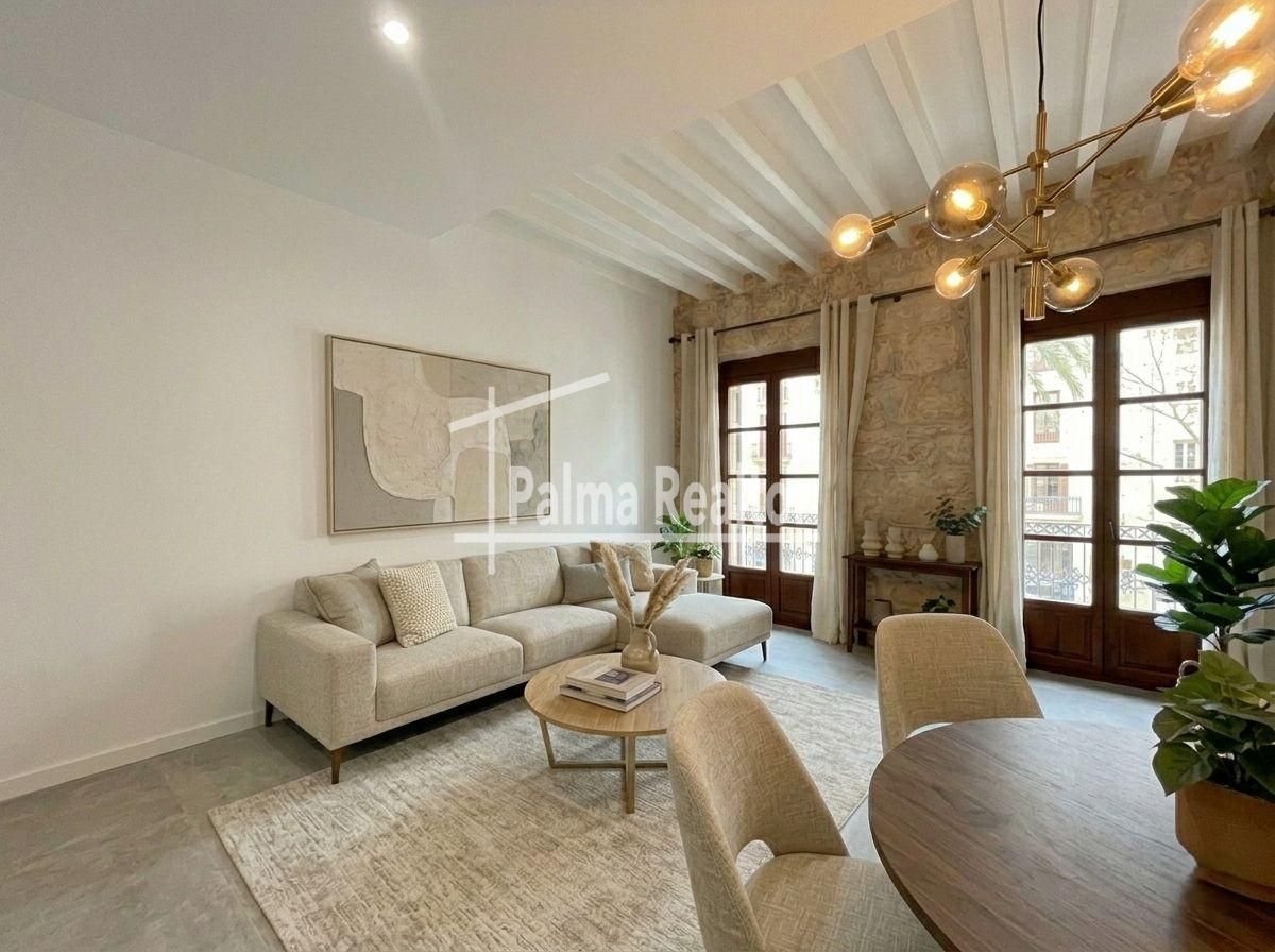 Sala d'estar de Loft en venda en  Palma de Mallorca amb Aire condicionat, Parquet i Balcó