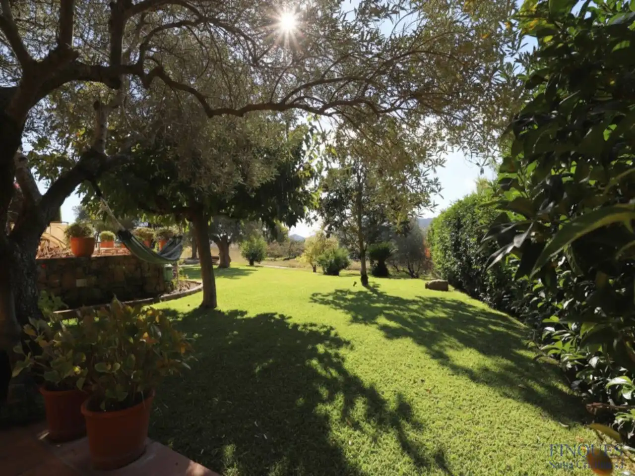Jardí de Finca rústica en venda en Santa Cristina d'Aro amb Aire condicionat, Calefacció i Jardí privat