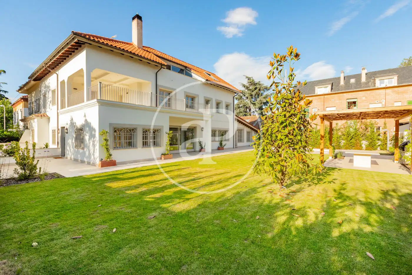 Garden of Houses for rent in Madrid  with Air Conditioner, Heating and Private garden