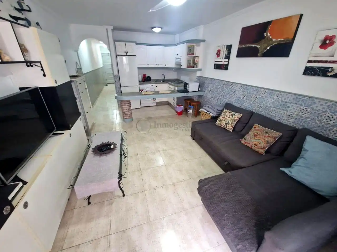 Sala de estar de Piso de alquiler en Arona con Amueblado, Balcón y Internet