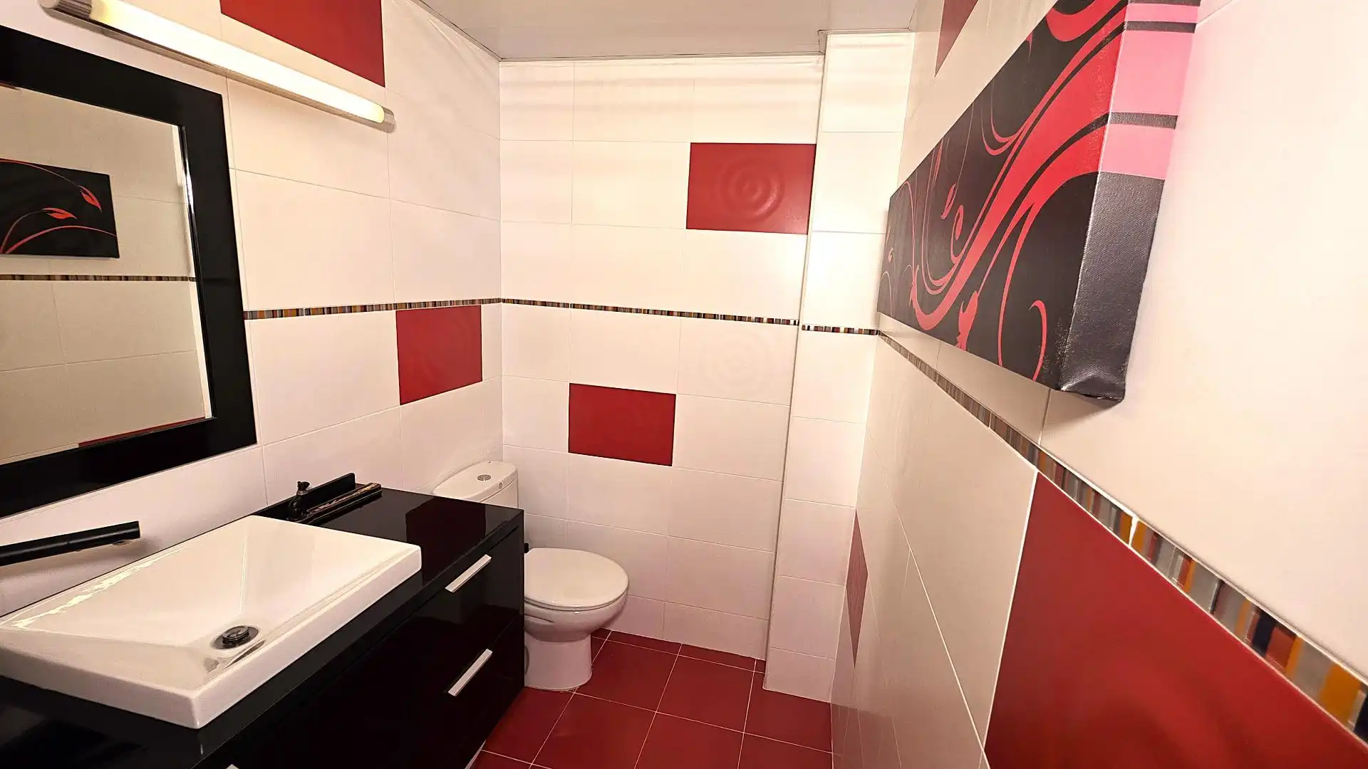 Baño de Casa o chalet en venta en Barcelona con Aire acondicionado, Parquet y Terraza