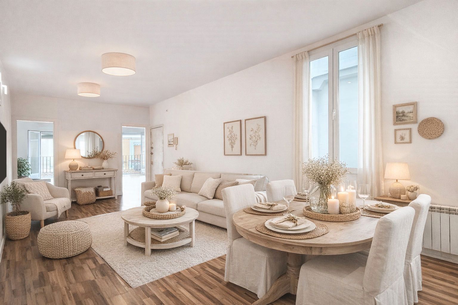 Living room of Flat for sale in  Madrid Capital  with Heating, Storage room and Balcony