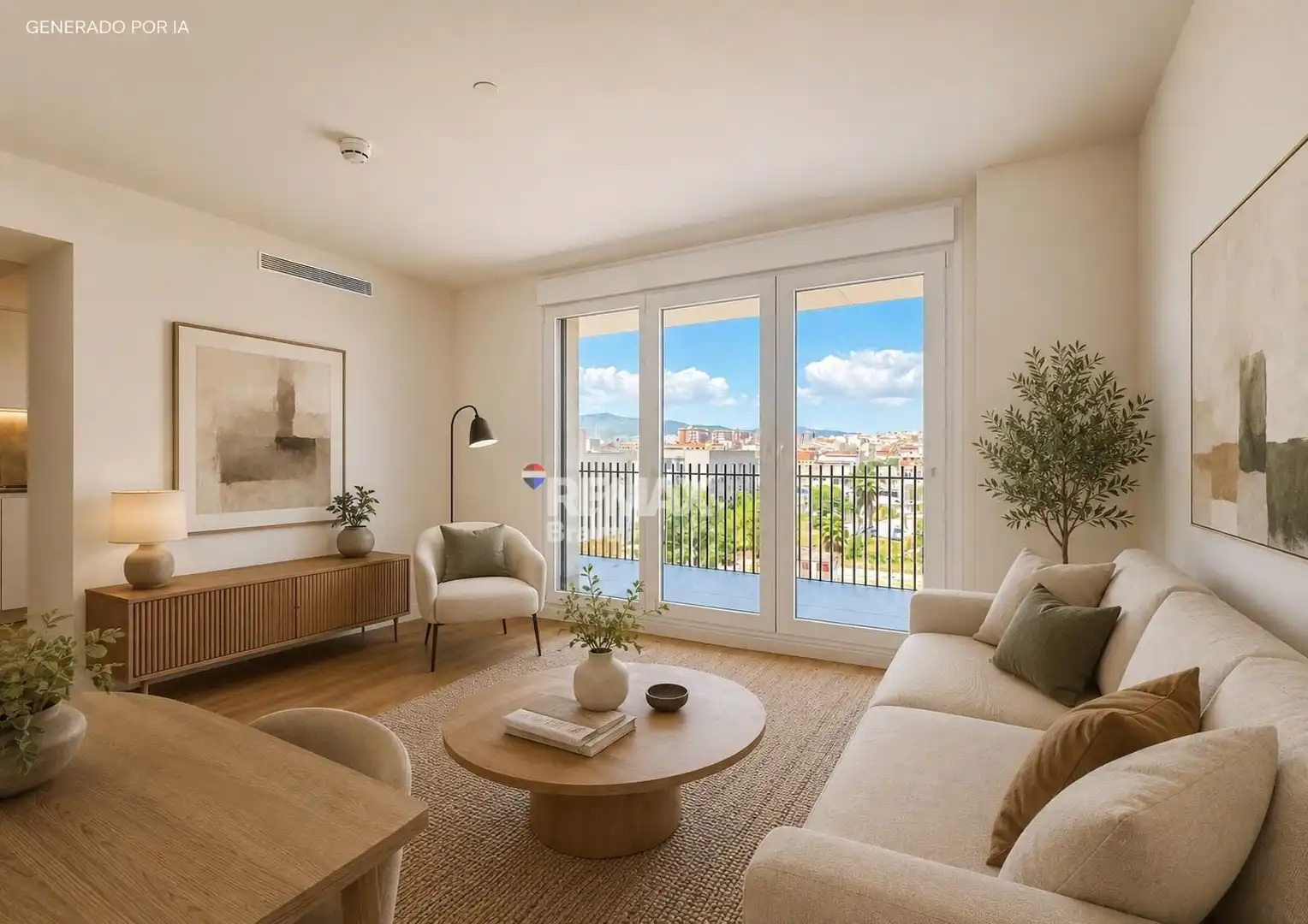 Sala d'estar de Apartament en venda en Mataró amb Aire condicionat, Calefacció i Terrassa