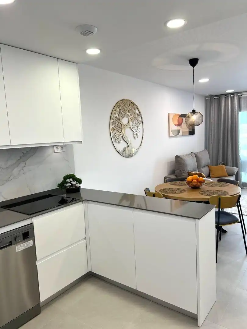 Cocina de Apartamento en venta en Torrevieja con Calefacción, Terraza y Amueblado