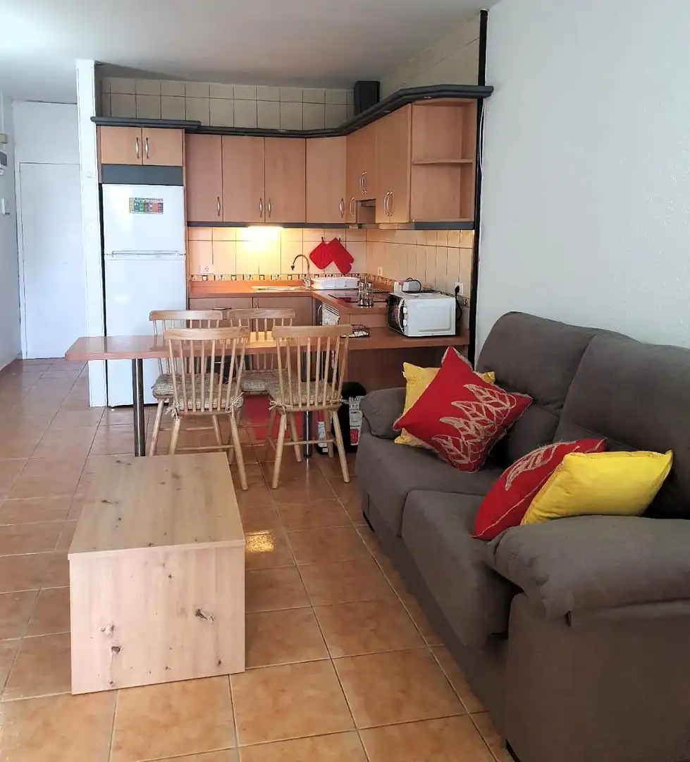Sala d'estar de Pis de lloguer en Arona amb Terrassa, Moblat i Piscina comunitària
