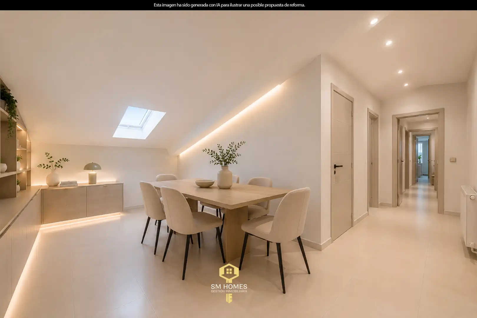 Dining room of Attic for sale in San Fernando de Henares  with Air Conditioner, Heating and Terrace