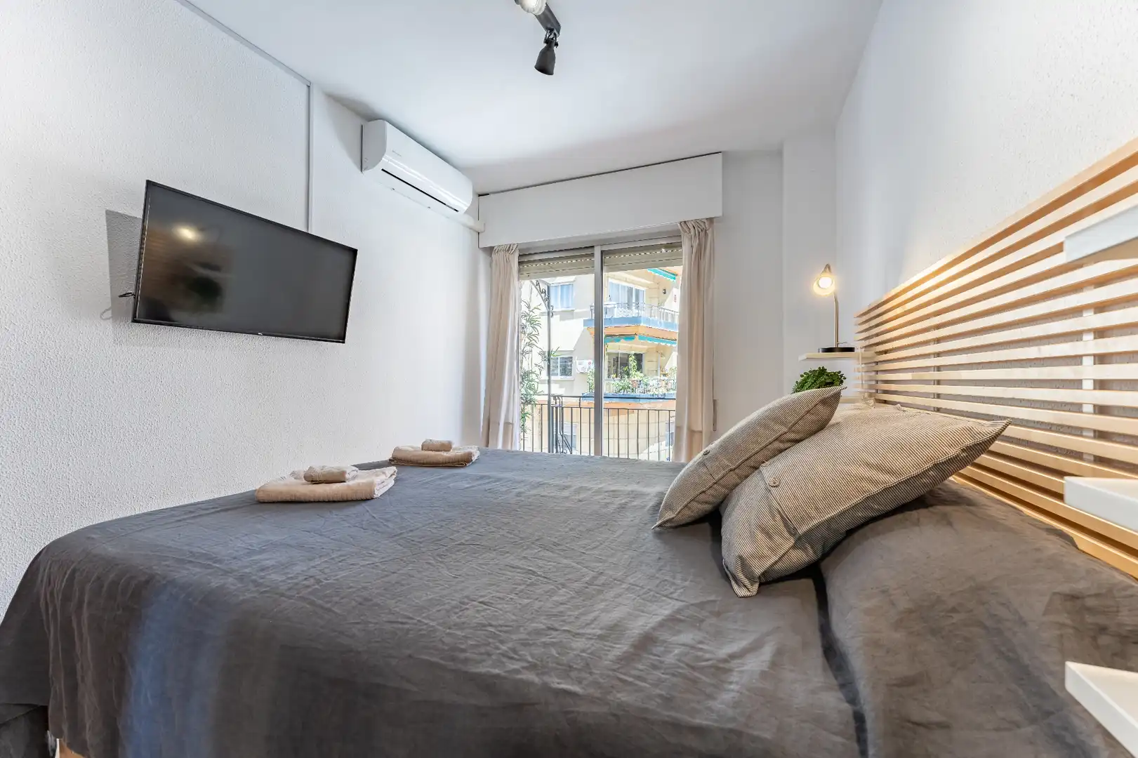 Schlafzimmer von Wohnung zum Verkauf in Málaga mit Klimaanlage, Heizung und Terrasse