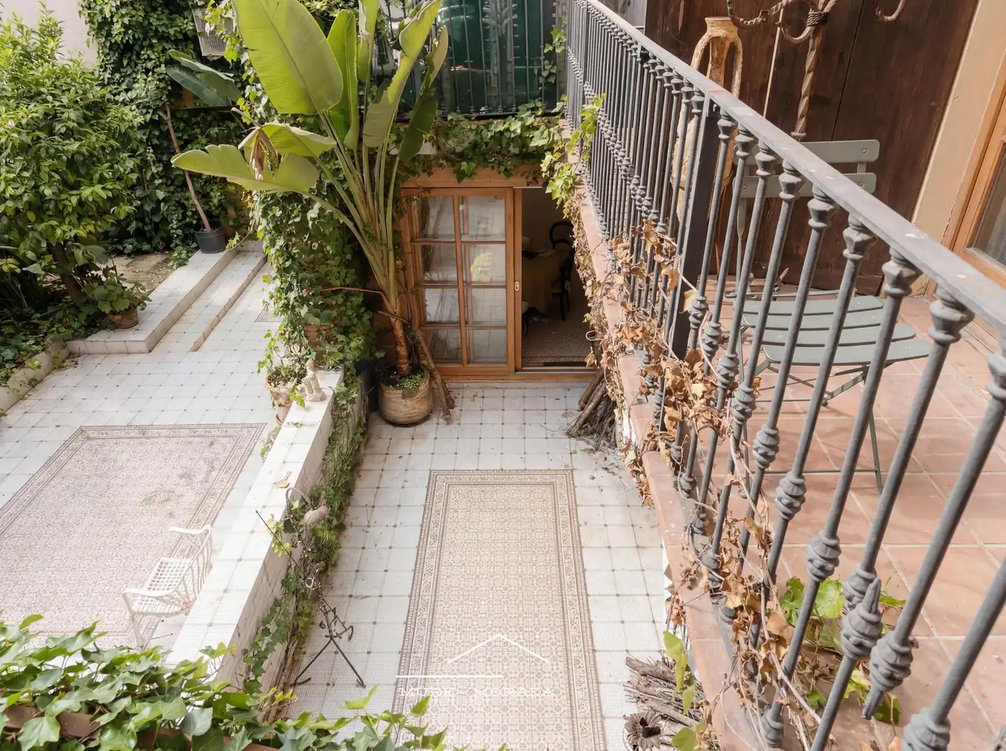 Terrace of Lofts for rent in Barcelona  with Air Conditioner, Private garden and Furnished