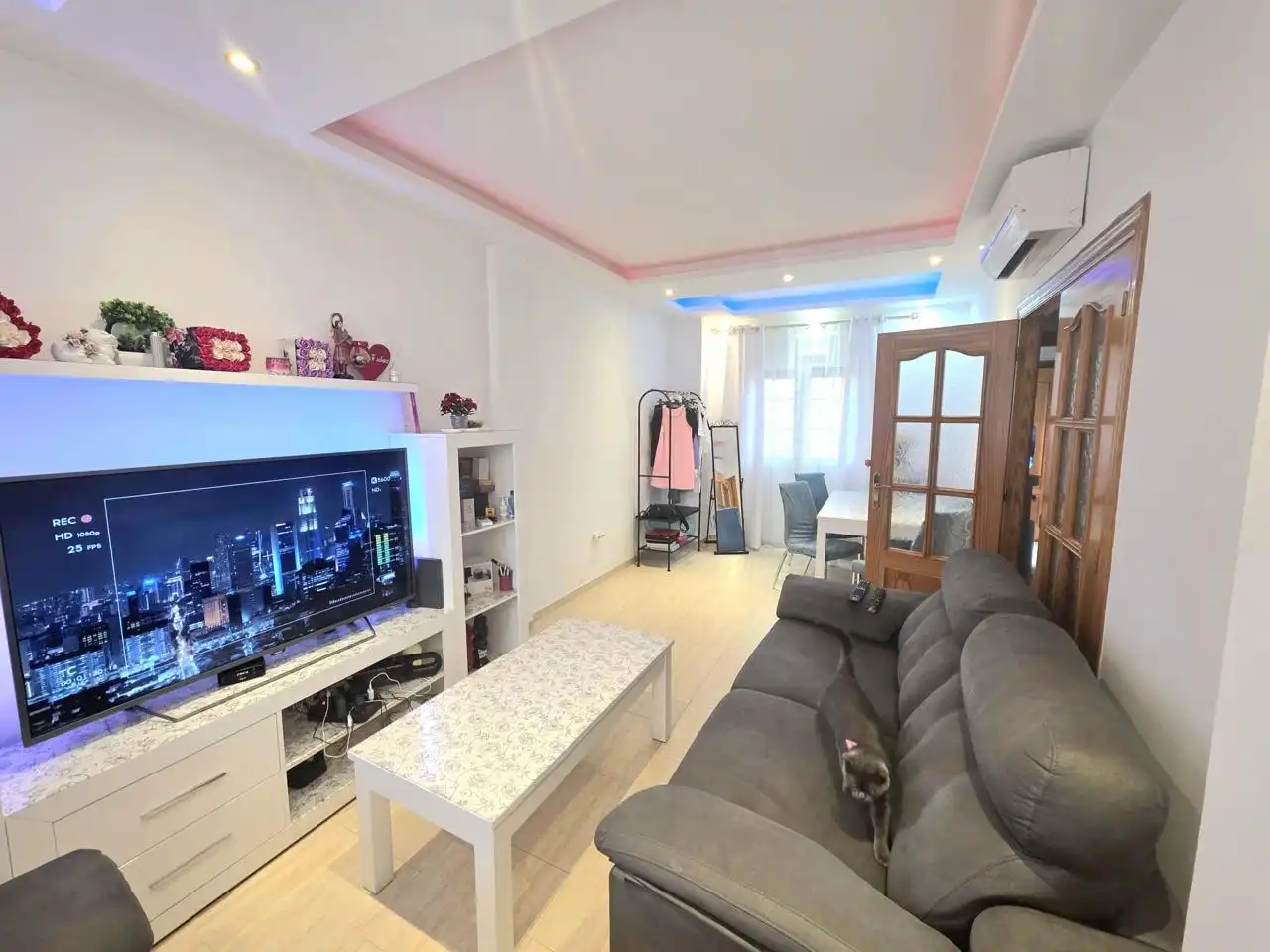 Sala de estar de Casa adosada en venta en Antas con Aire acondicionado, Terraza y Piscina
