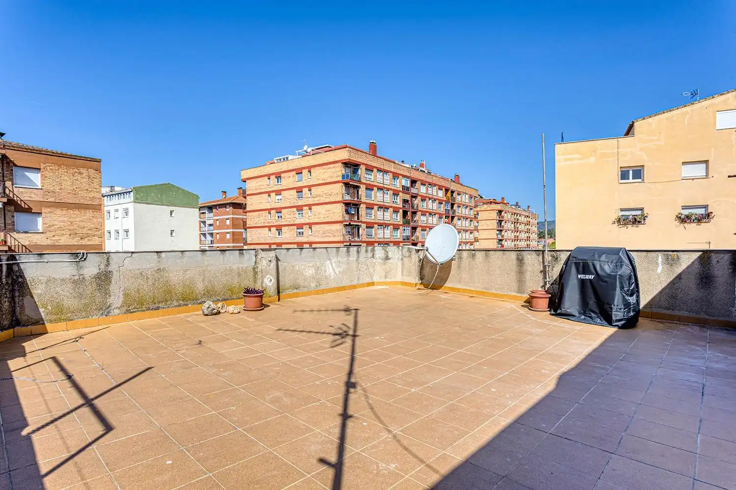 Terrace of Flat for sale in Santa Margarida de Montbui  with Heating, Terrace and Storage room