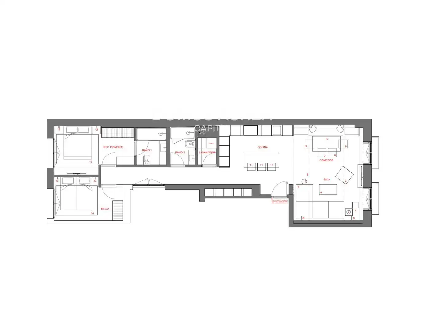 Piso en venta en Monte Esquinza, Almagro