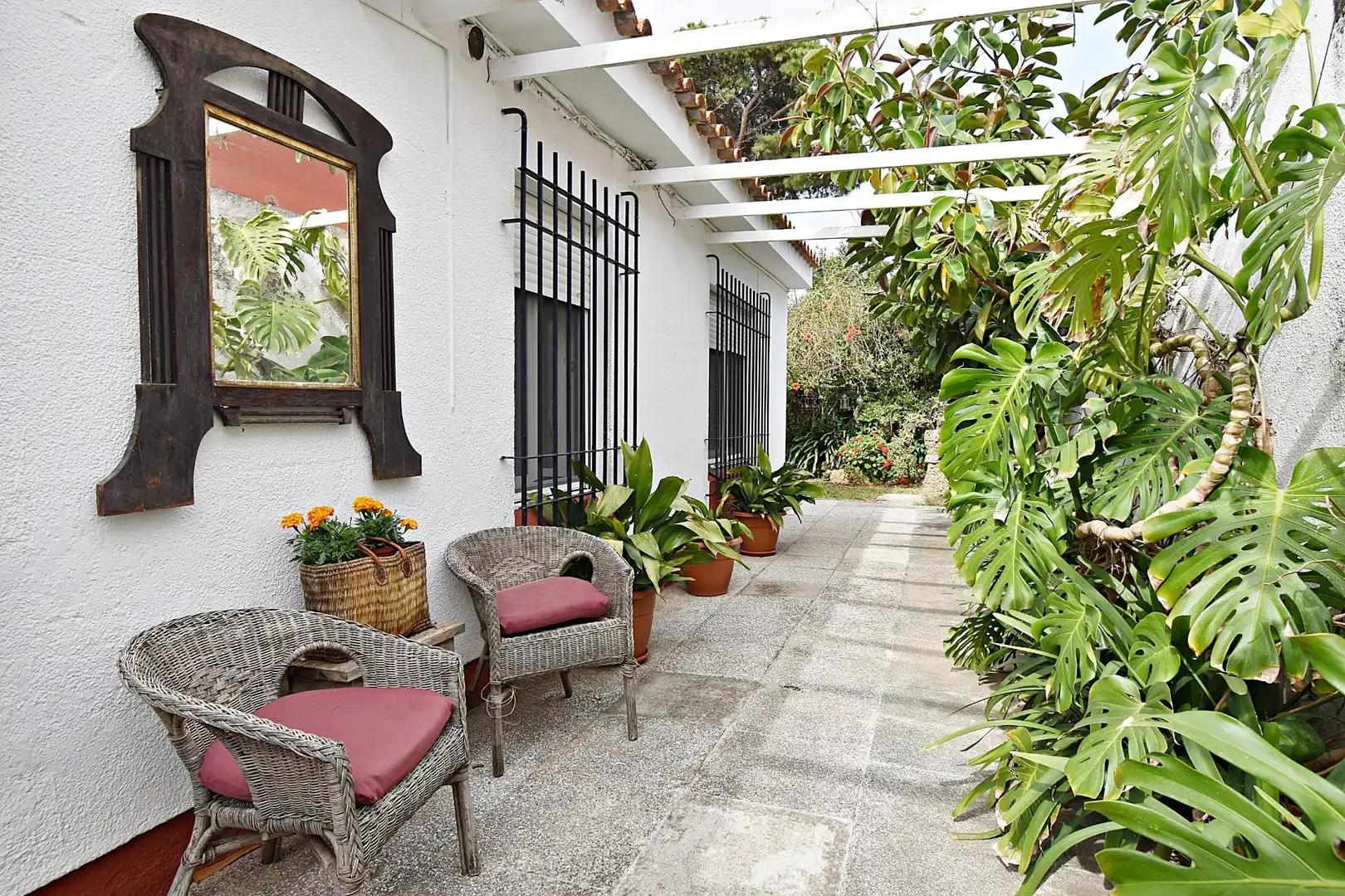 Terrassa de Casa o xalet en venda en El Puerto de Santa María amb Aire condicionat i Jardí privat