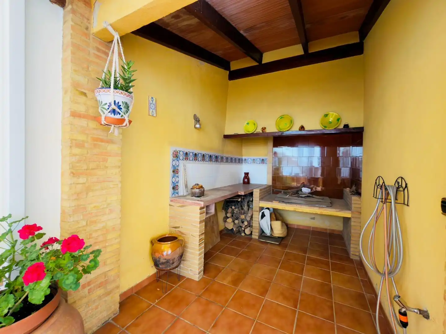 Kitchen of Houses for sale in La Granja de la Costera  with Air Conditioner