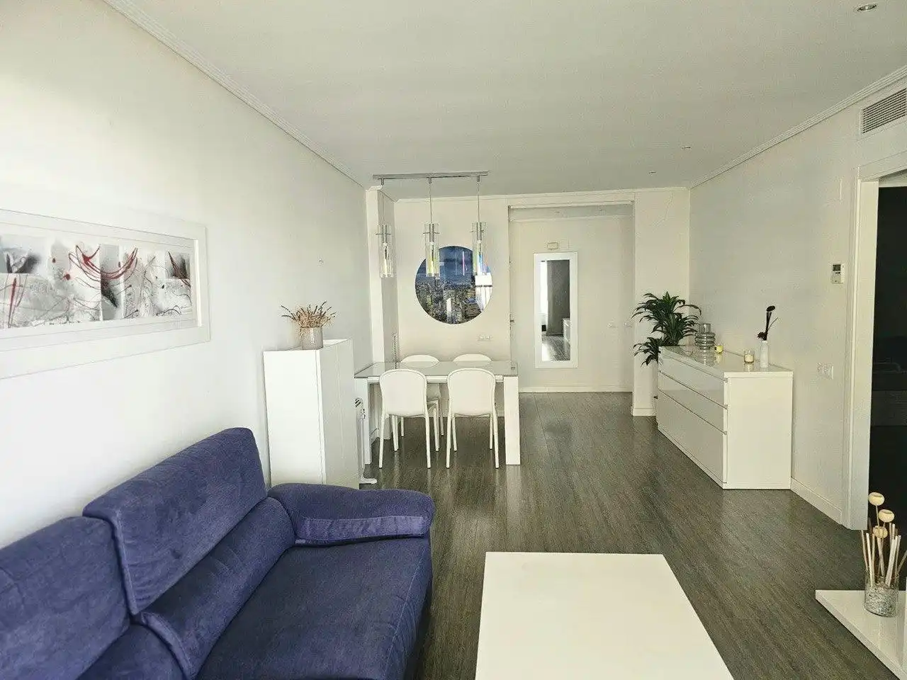 Wohnzimmer von Wohnungen zum Verkauf in Alboraya mit Klimaanlage, Privatgarten und Terrasse