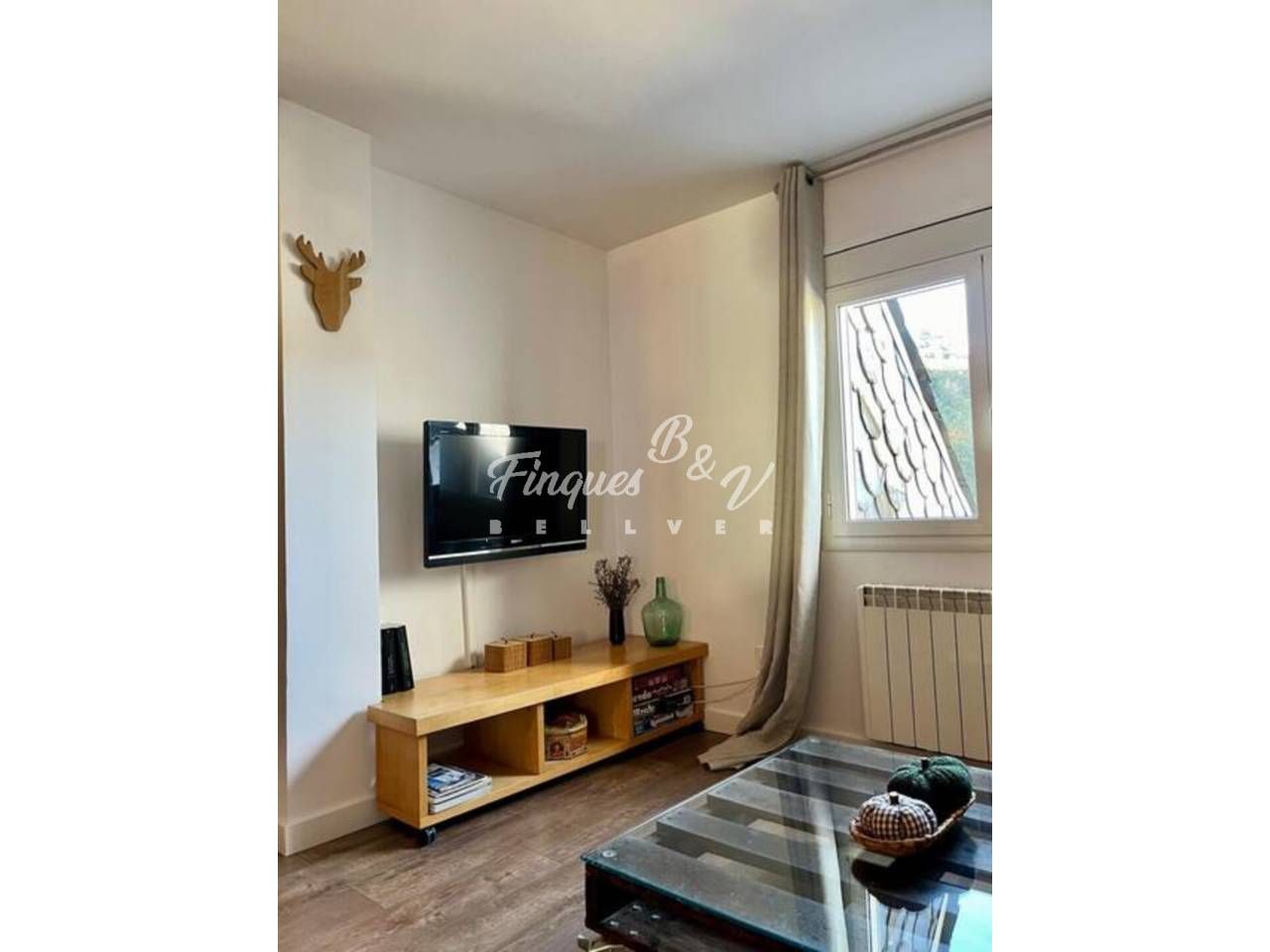 Living room of Attic to rent in Montellà i Martinet  with Heating, Parquet flooring and Furnished