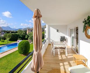 Garden of Attic for sale in Pollença  with Air Conditioner, Terrace and Furnished
