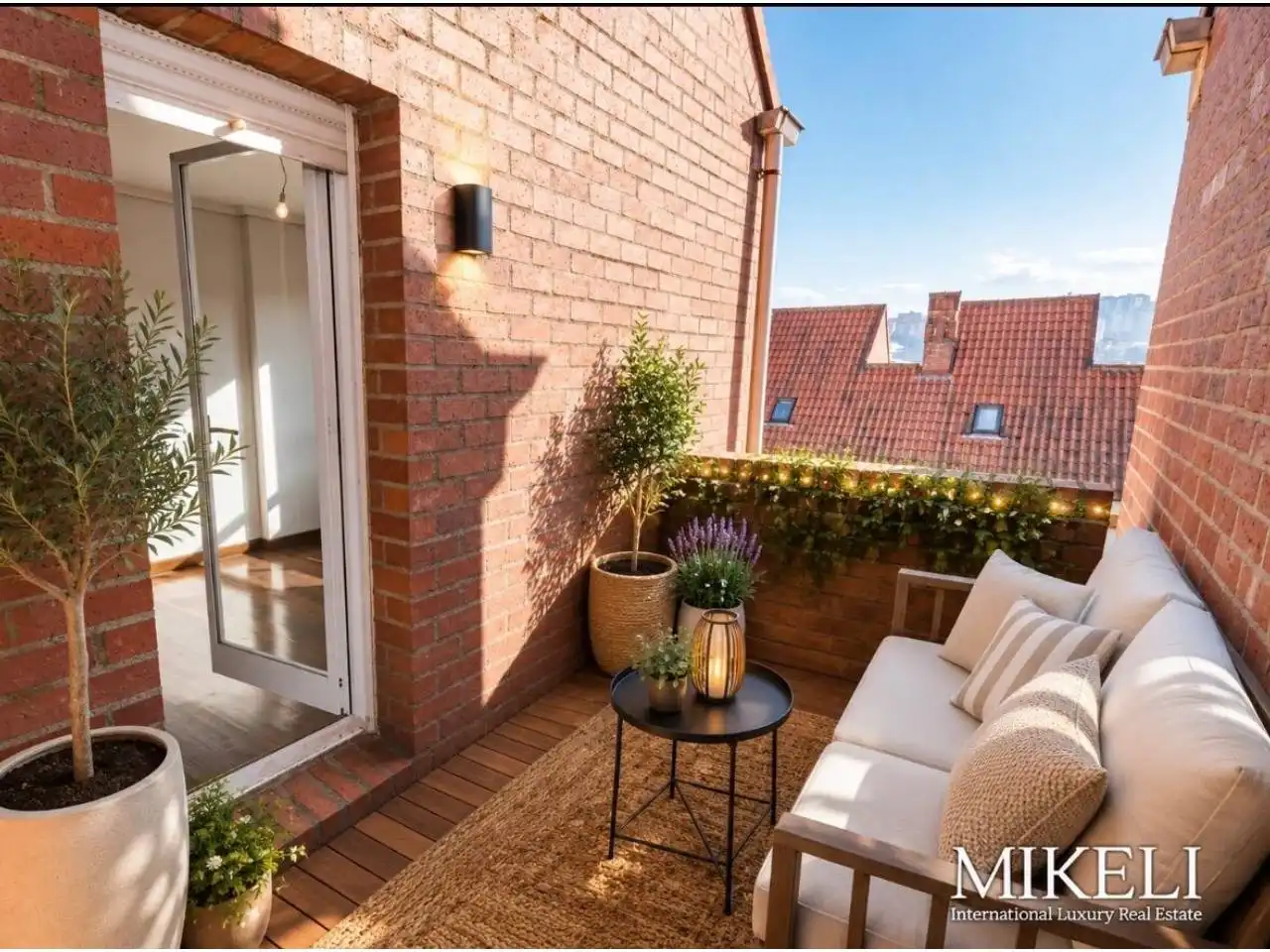Terrasse von Einfamilien-Reihenhaus zum Verkauf in Santander mit Heizung, Parkett und Terrasse