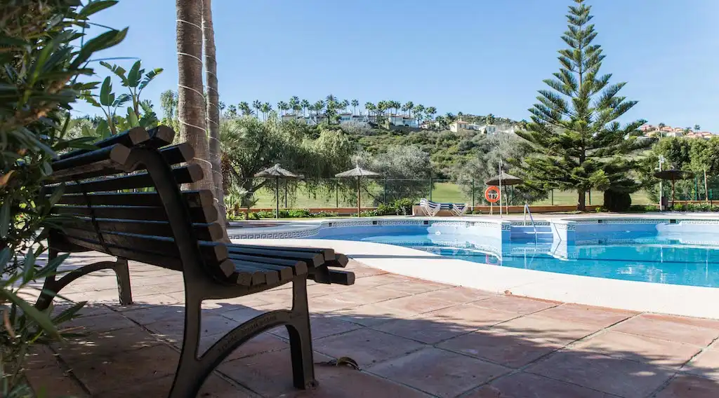Swimming pool of Duplexes for sale in Manilva  with Air Conditioner, Heating and Terrace