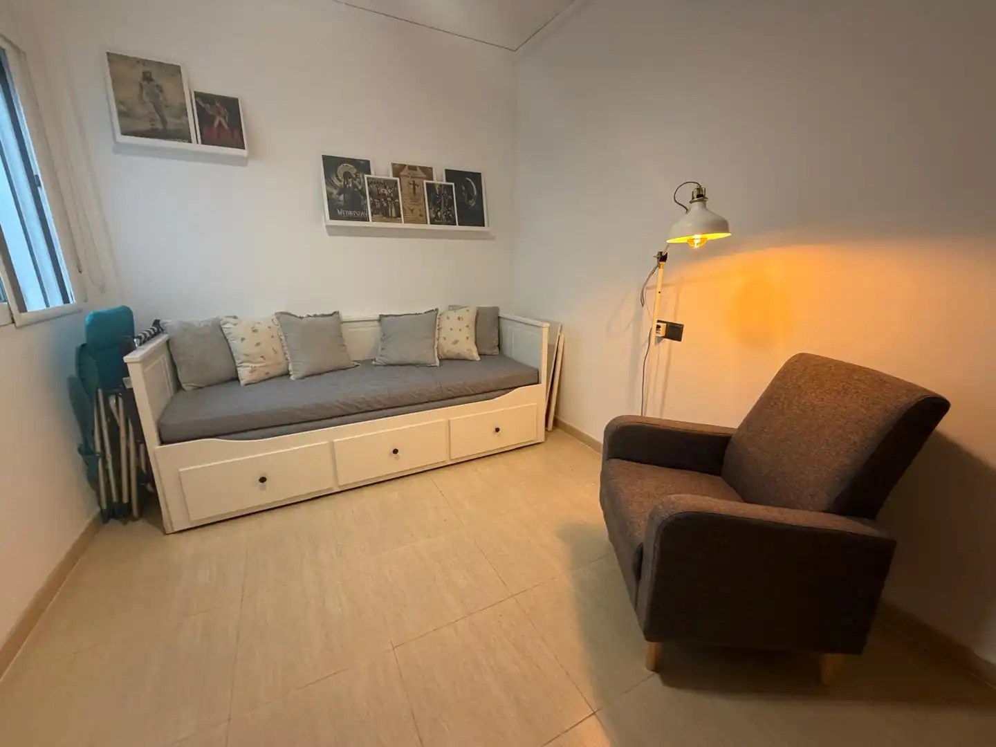 Wohnzimmer von Wohnung zur Miete in Moncofa mit Klimaanlage, Möbliert und Ofen