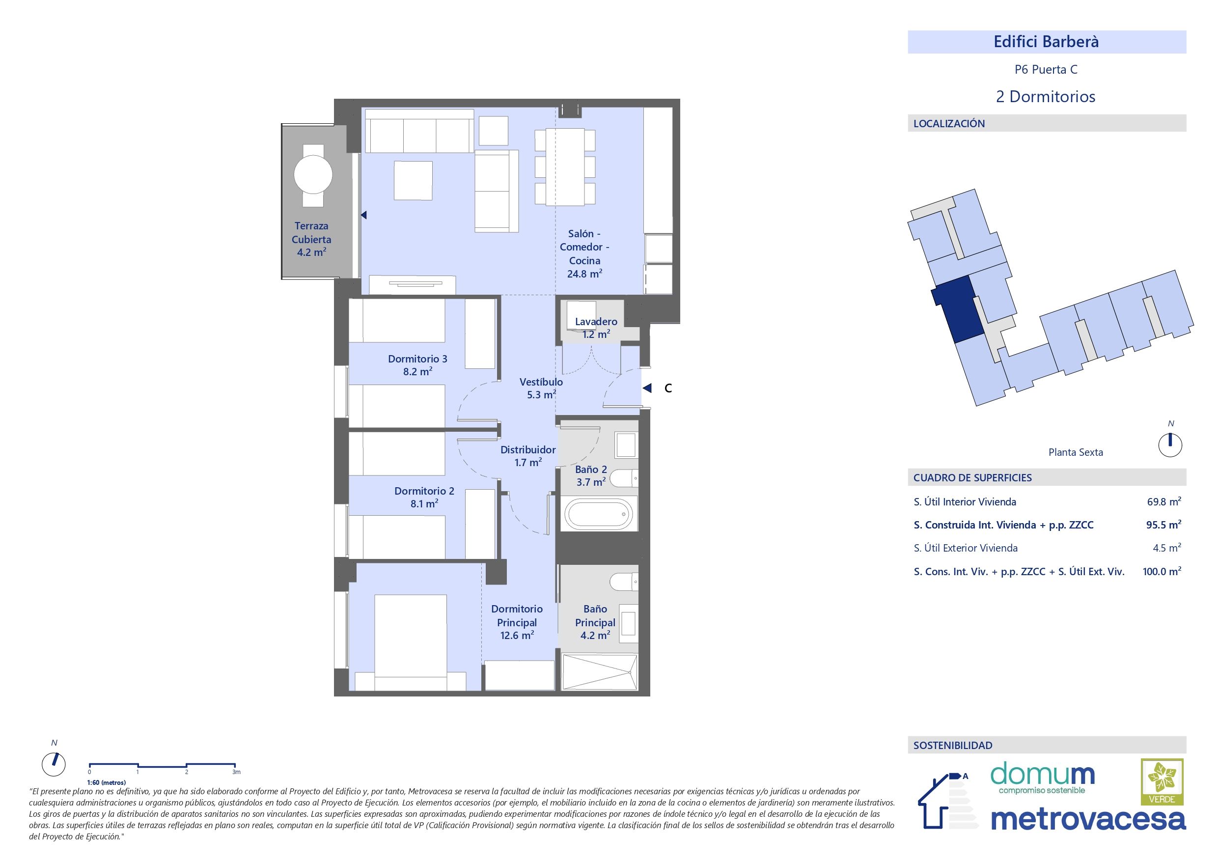 Flat for sale in Barberà del Vallès  with Air Conditioner, Heating and Parquet flooring