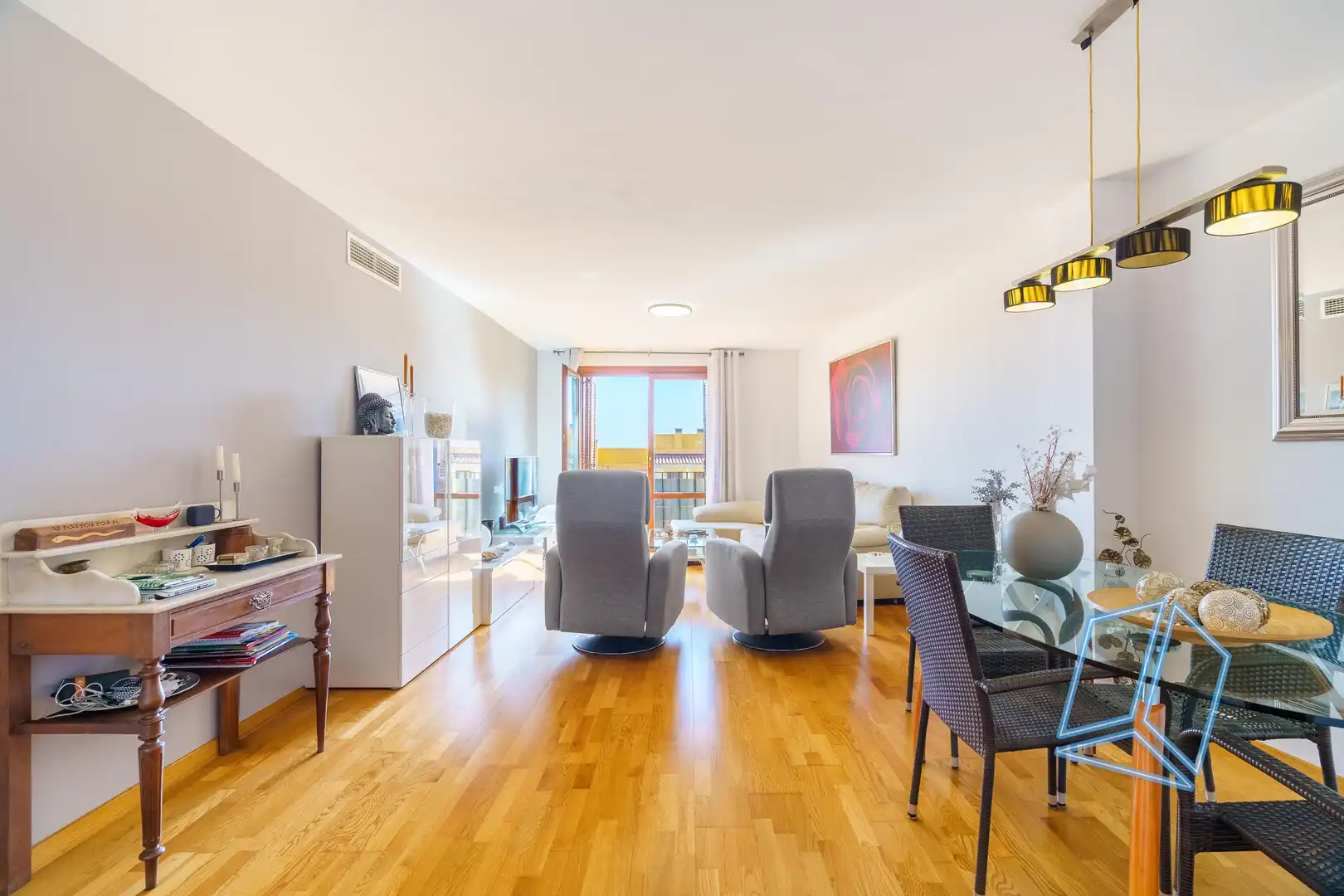 Sala de estar de Piso en venta en Creixell con Calefacción, Terraza y Piscina