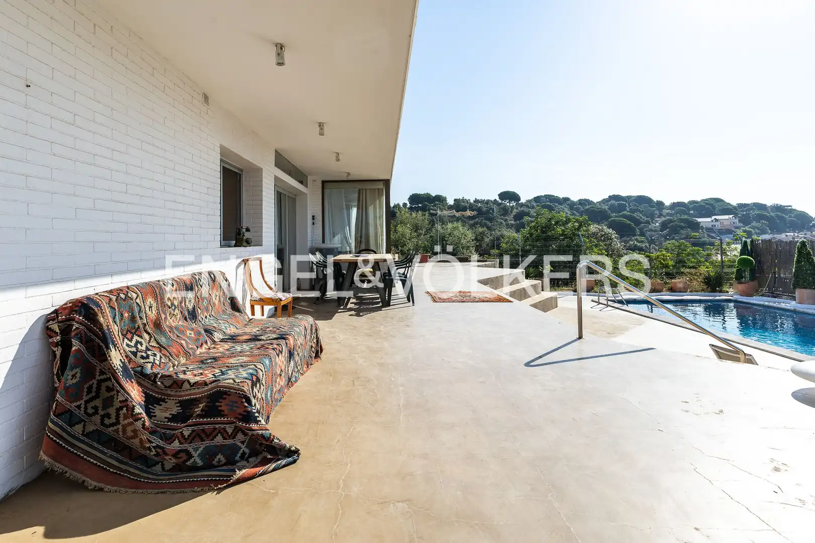 Terrace of Houses for rent in Caldes d'Estrac  with Air Conditioner, Heating and Private garden