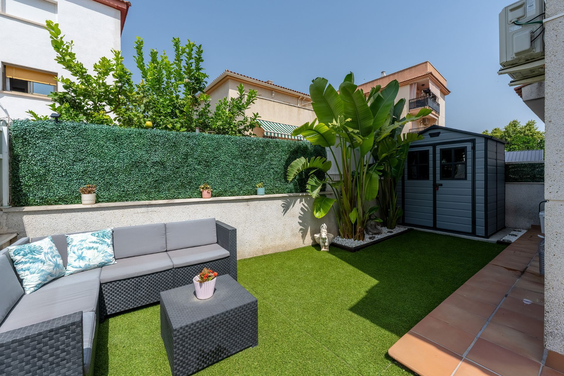 Terrassa de Casa adosada en venda en Cunit amb Aire condicionat, Calefacció i Jardí privat