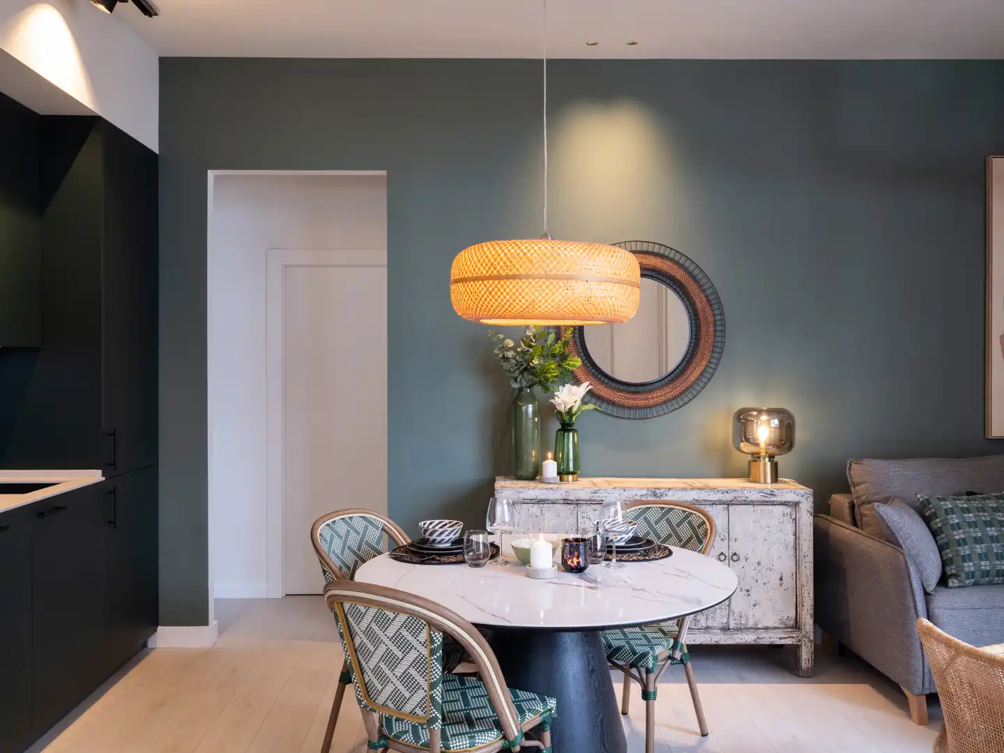 Comedor de Apartamento de alquiler en Málaga con Aire acondicionado y Amueblado