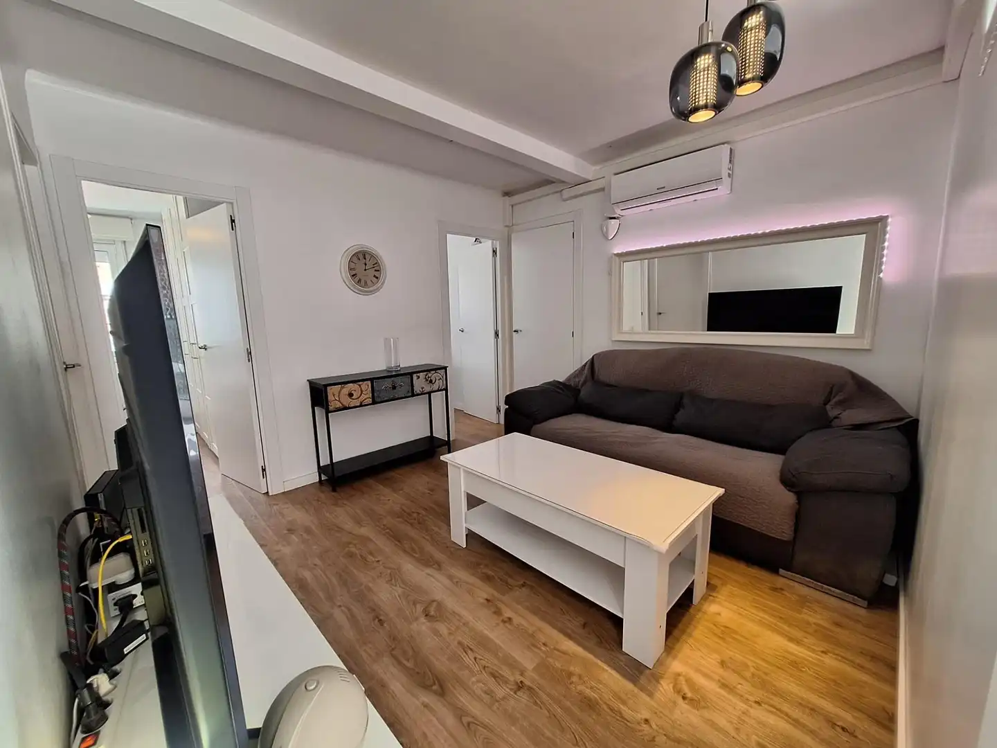Sala d'estar de Pis en venda en Sabadell amb Aire condicionat i Parquet