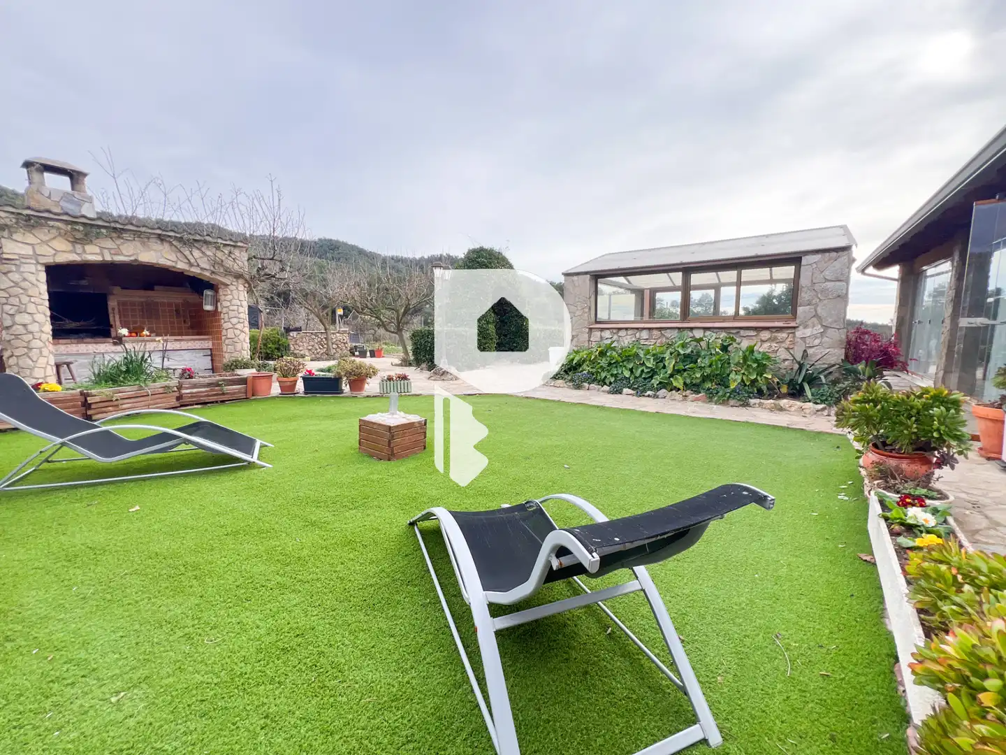 Terrassa de Casa o xalet en venda en Vallirana amb Aire condicionat, Calefacció i Jardí privat