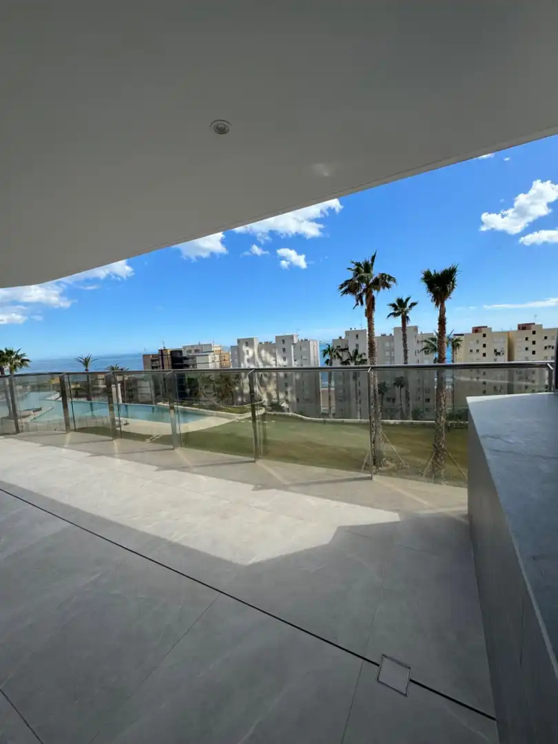 Terrace of Apartments for rent in Benidorm  with Air Conditioner, Heating and Private garden