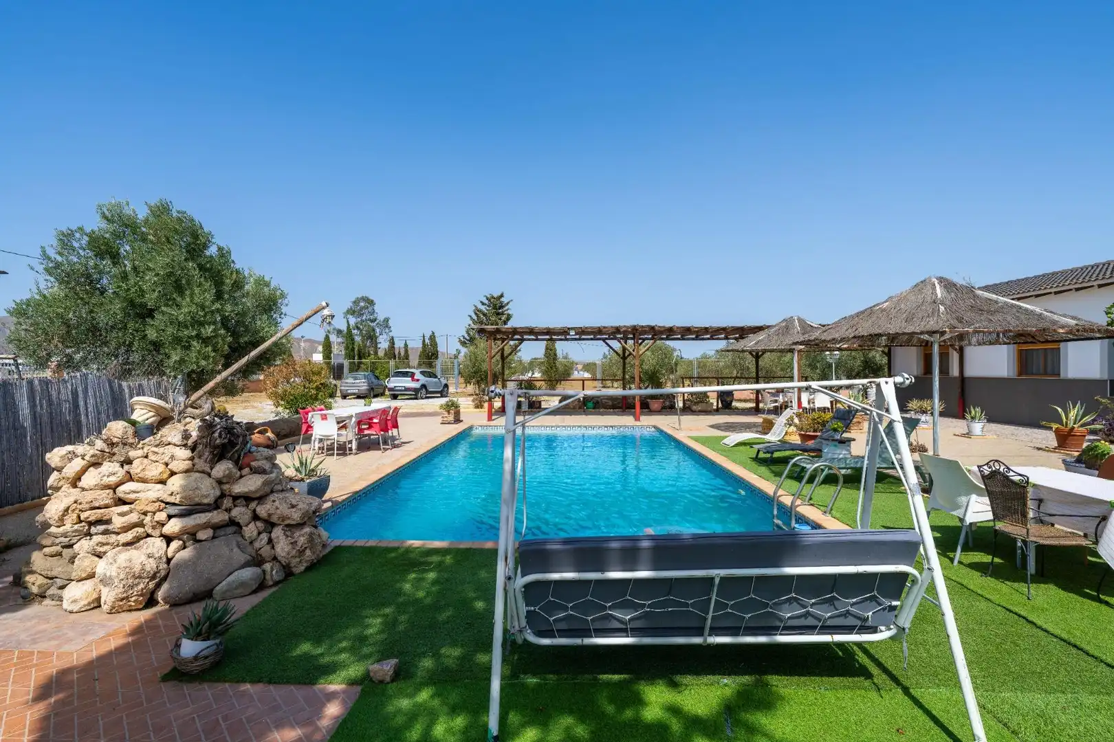 Piscina de Finca rústica en venta en Tabernas con Aire acondicionado, Jardín privado y Piscina