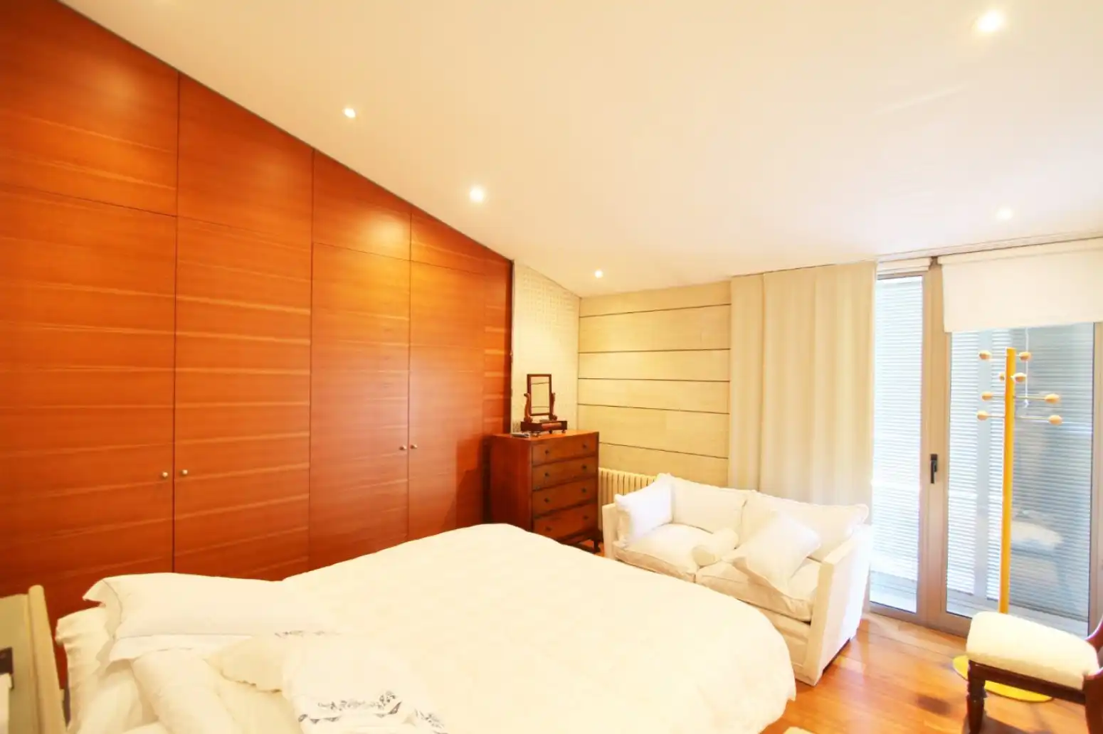 Schlafzimmer von Haus oder Chalet zur Miete in Llucmajor mit Klimaanlage, Heizung und Privatgarten